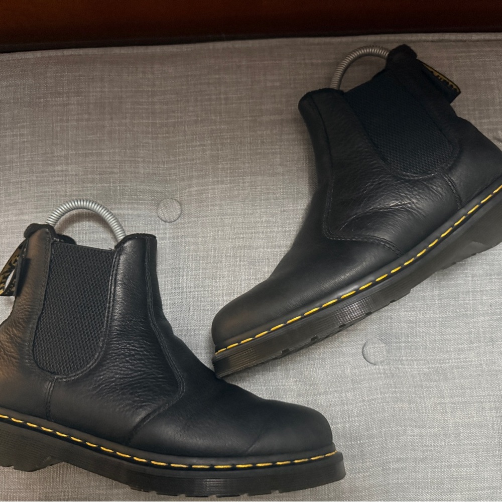 Black Leather Chelsea Boots